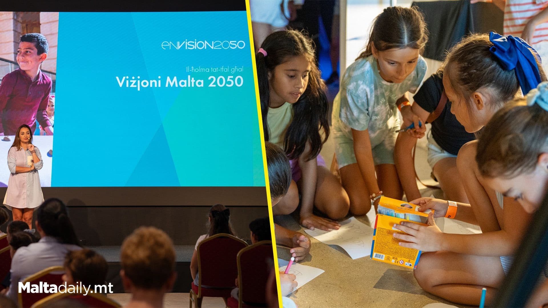 Children Share Their Aspirations For Vision Malta 2050 During National Consultation Event