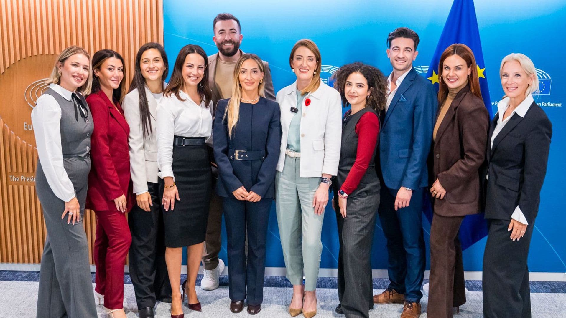 Roberta Metsola Meets 10 Maltese Content Creators In Brussels