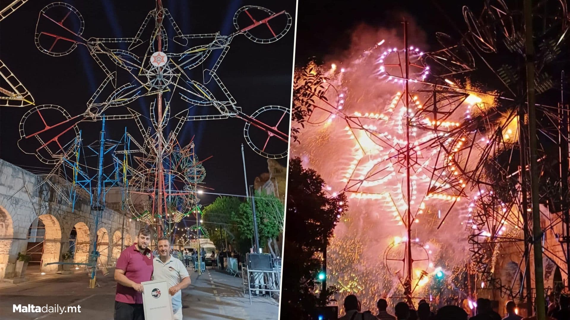 Largest Ground Firework Transported From Gozo To Malta