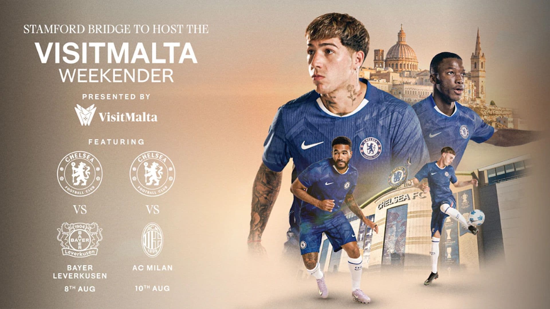 Stamford Bridge To Host 2025 VisitMalta Weekender