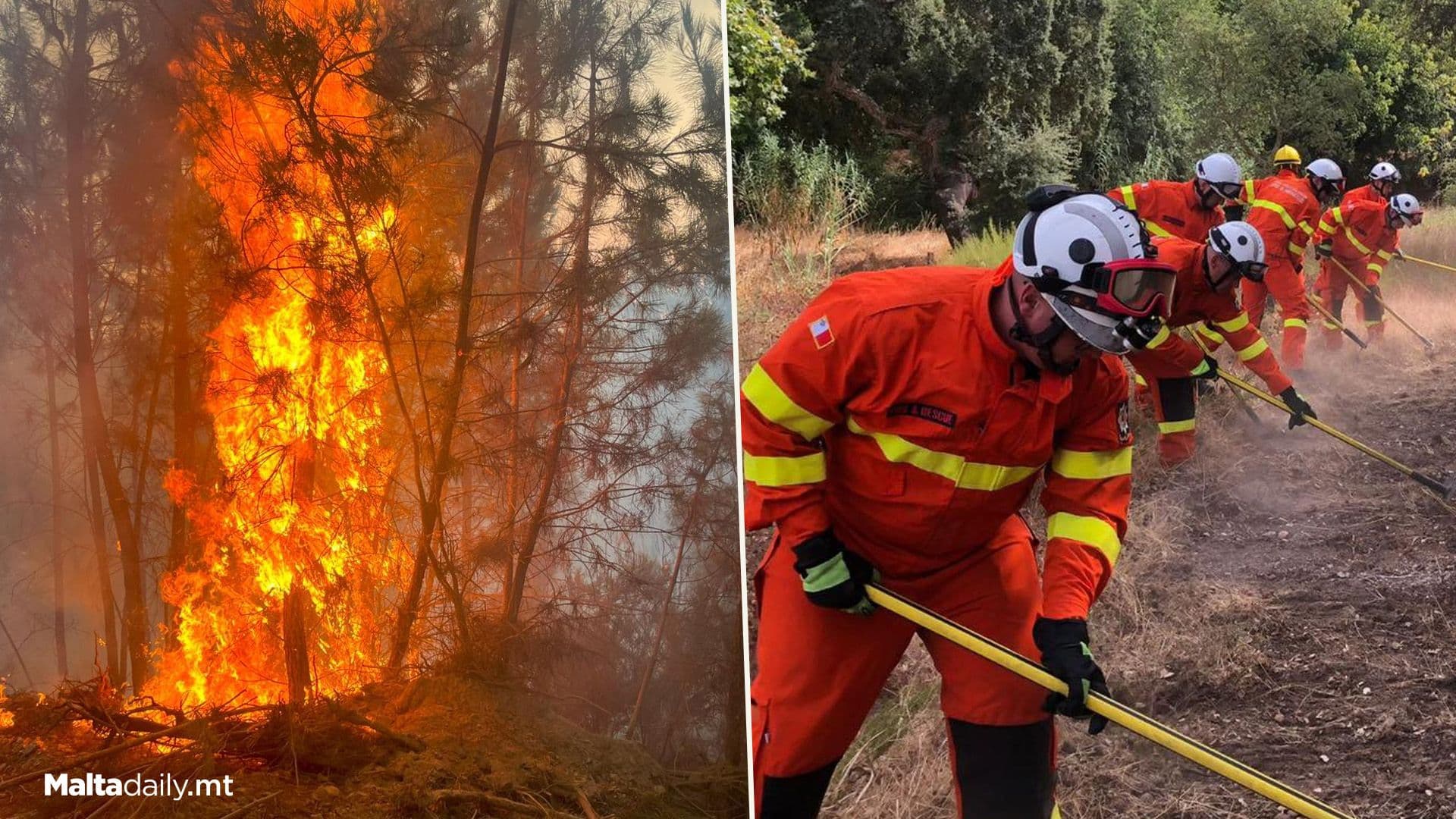 Civil Protection Malta Officers Continue Work In Portugal