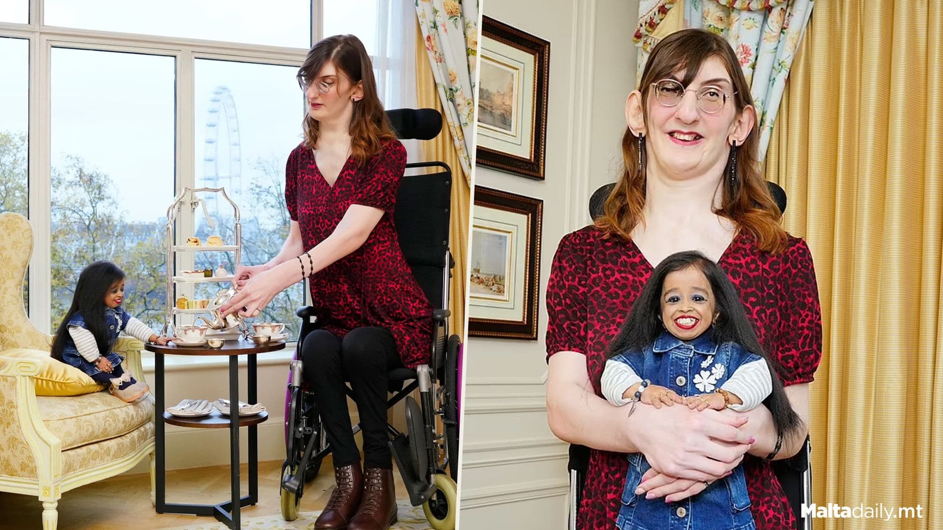 World’s Tallest & Shortest Women Meet Up