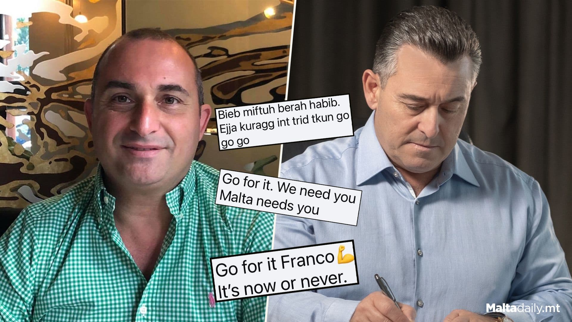 Franco Debono Reacts To Bernard Grech’s Resignation