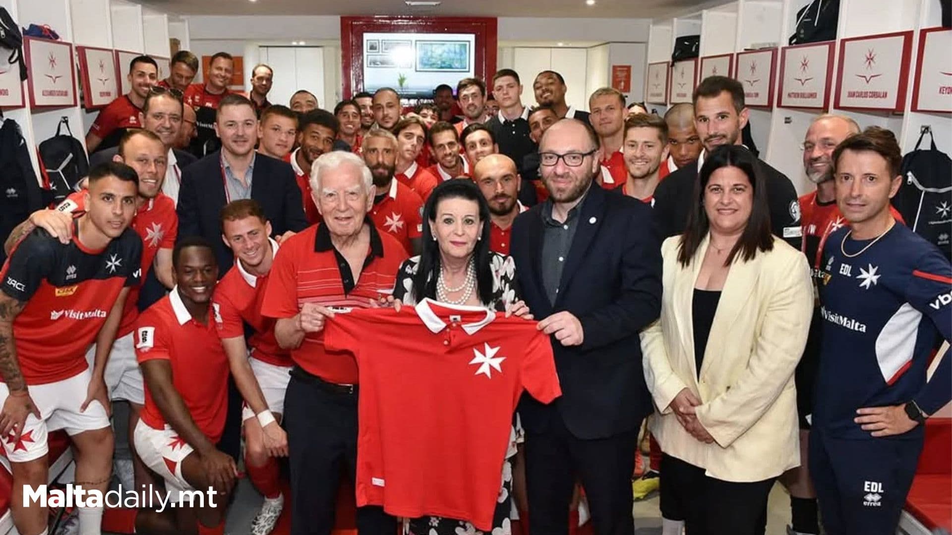 President Congratulates Malta National Team After Draw with Lithuania