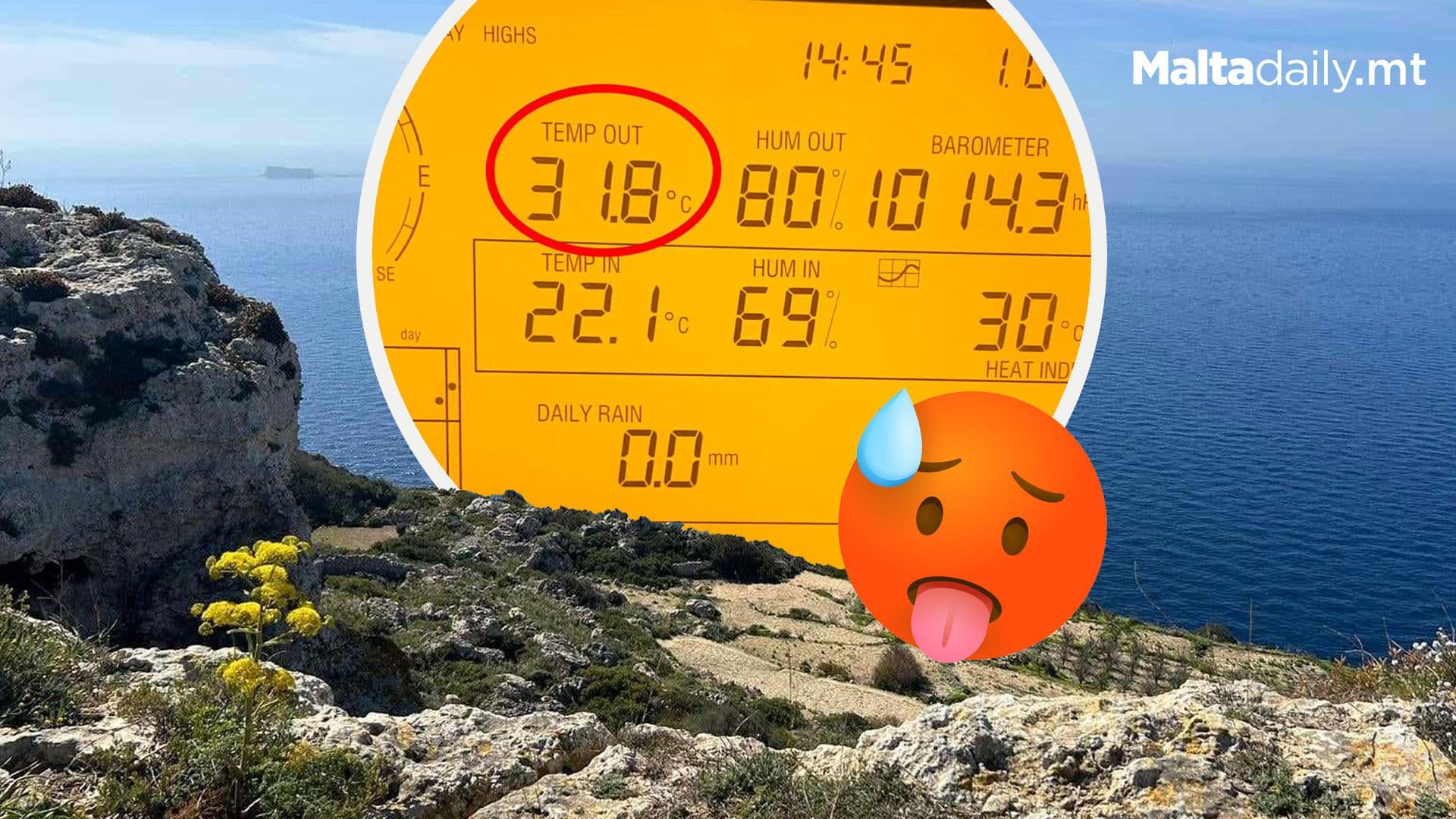 April 1st Reached Record Hot Temperatures At 31.8°C