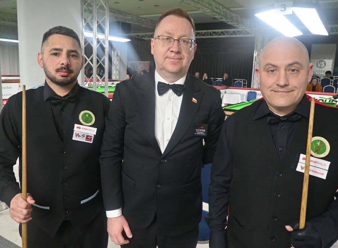 Ciantar Joins Busuttil and Peplow in Last 64 at European Snooker Championship