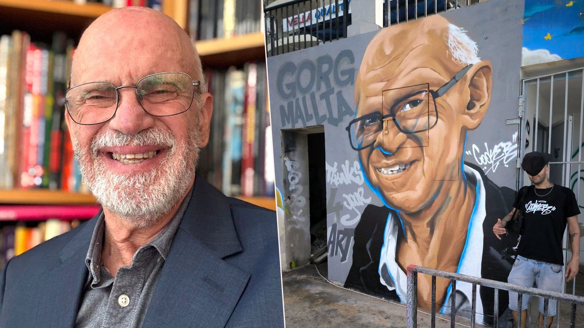 Local Artist Sprays Mural Tribute To Late Cartoonist Ġorġ Mallia