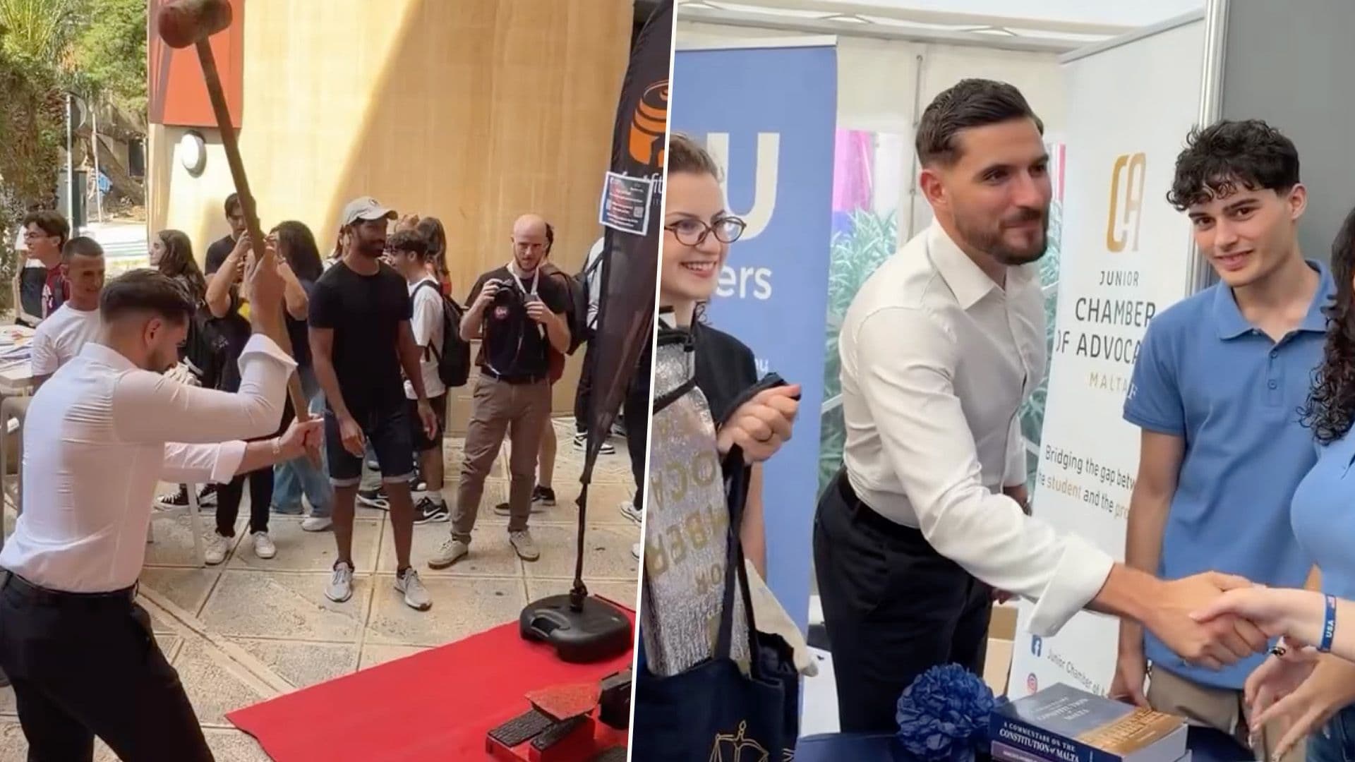 Alex Borg Visits University Of Malta Fresher’s Week