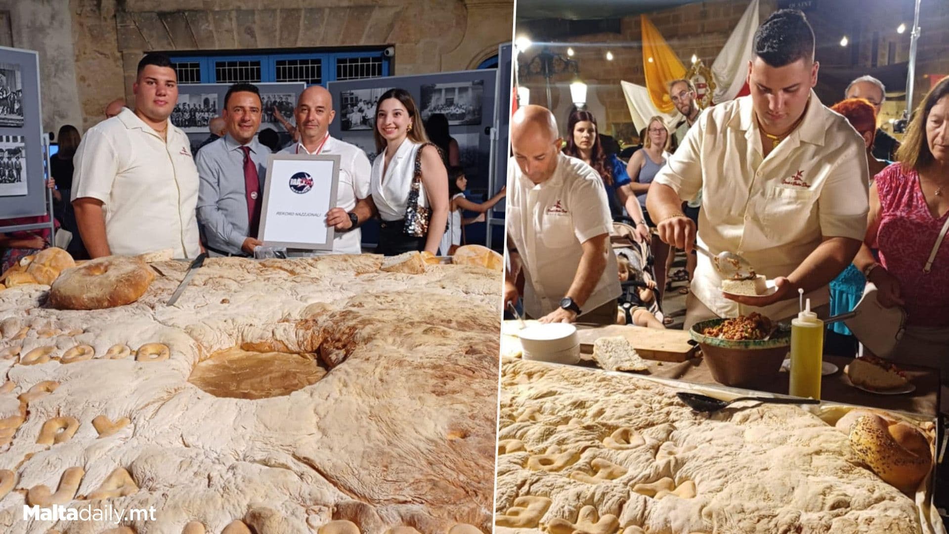 Local Record For Biggest Maltese Ftira Baked In Traditional Oven