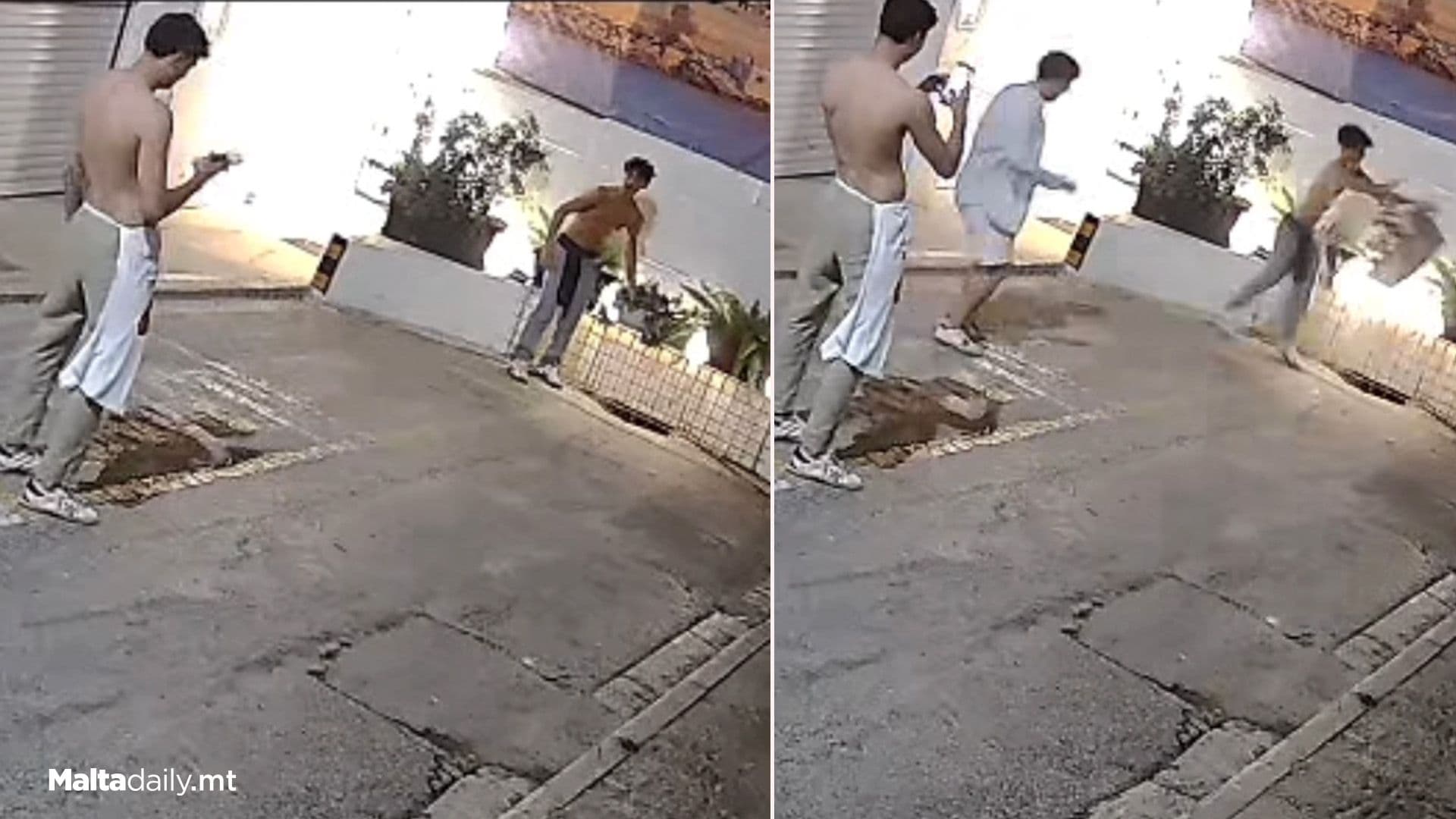 Teens In Sliema Overturn Pots While Filming It