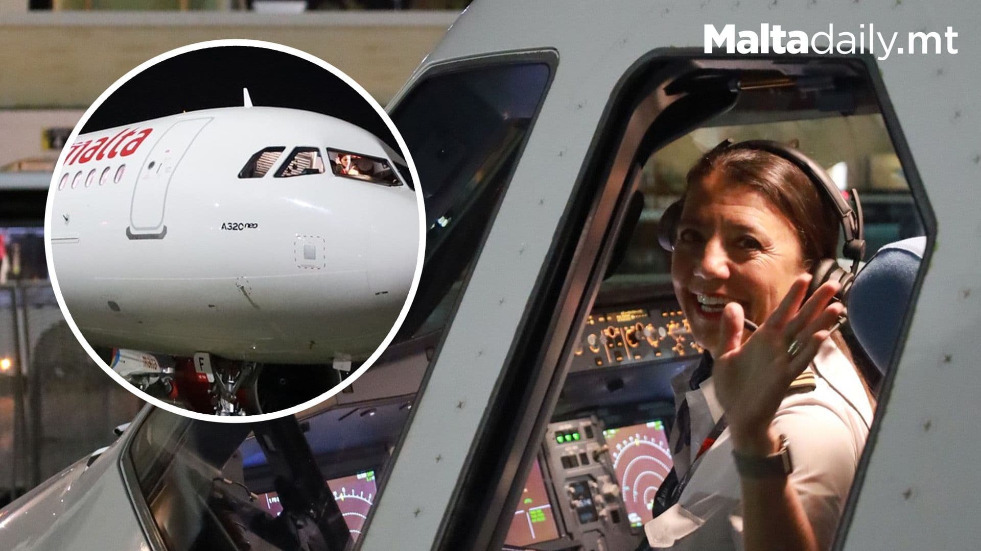 Female Captain Leads Inaugural Flight for Malta’s New Airline