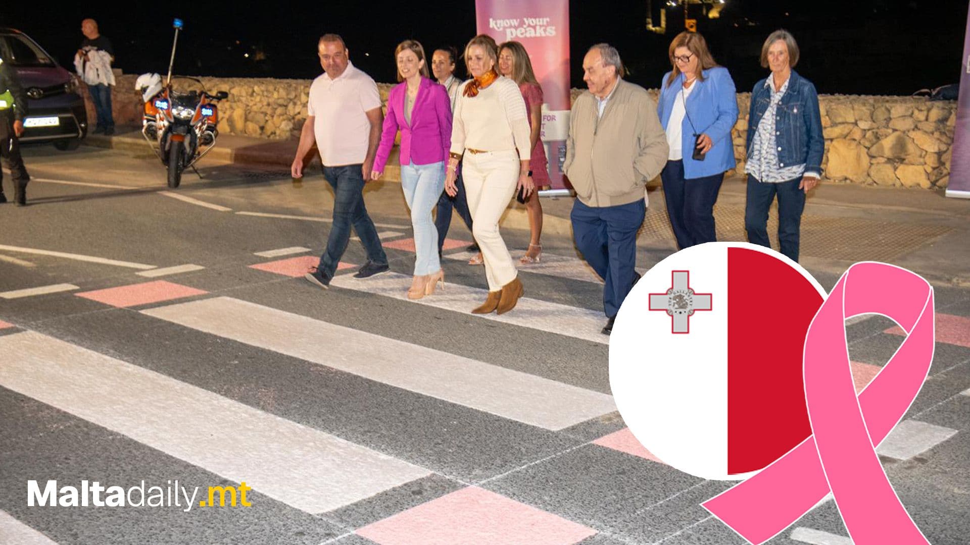 Malta’s Zebra Crossings Turn Pink to Mark Pink October–Movember 2025