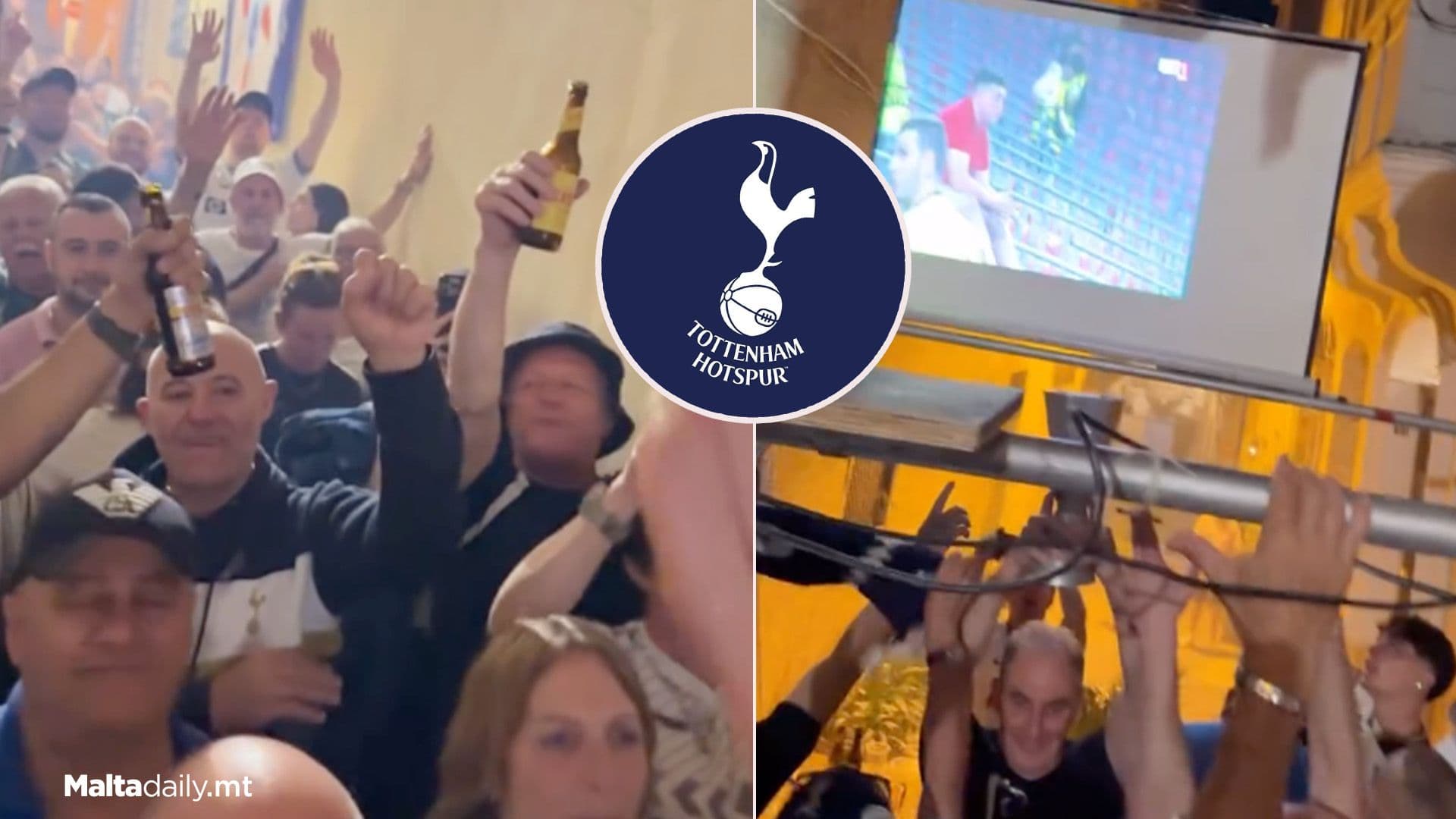 Tottenham Hotspur Fans In Malta Celebrate Europa League Win