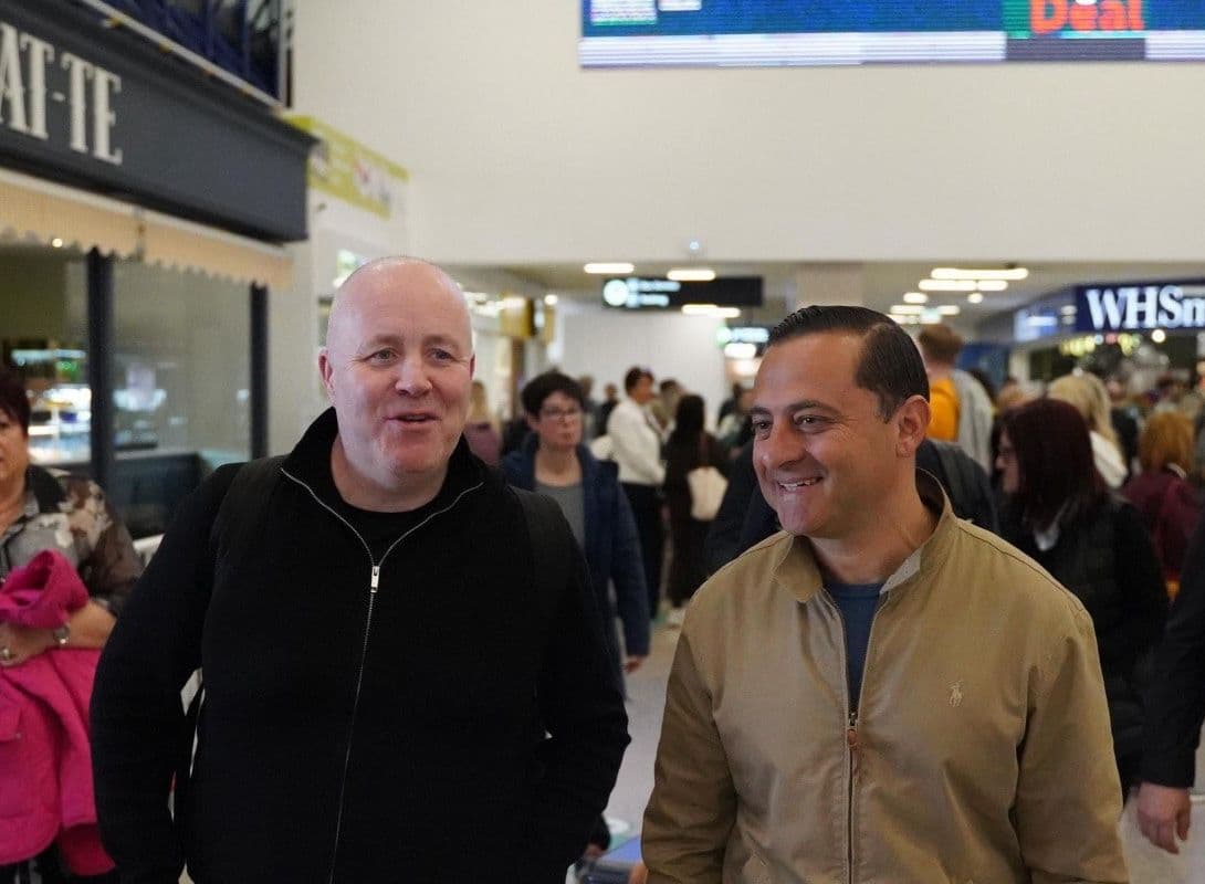 John Higgins arrives in Malta ahead of historic exhibition against Tony Drago