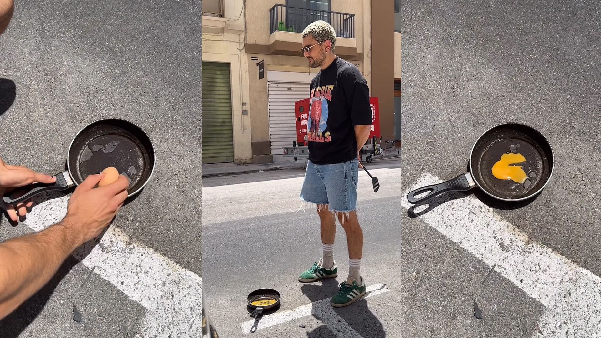 Thrift Shop Owner Fries Eggs Outside Due To Day-Long Power Cut