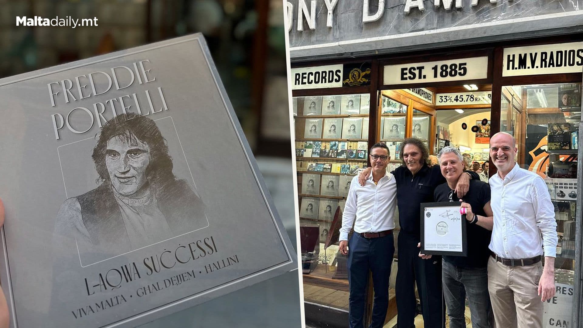 €300 Raised In Freddie Portelli Album Auction Going To Puttinu Cares