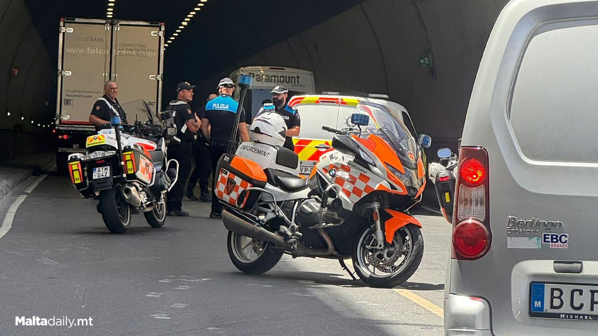 Standstill Traffic Reported Due To St Venera Tunnel Accident