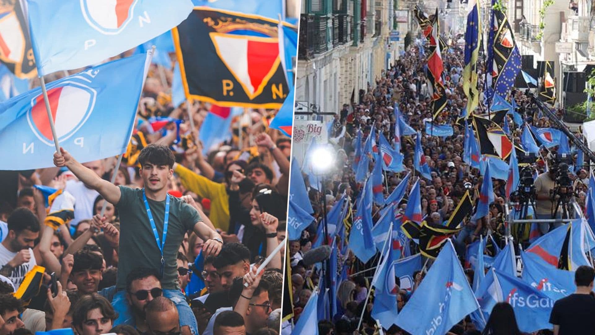 Nationalist Party Draws Thousands To Mosta For Election Rally