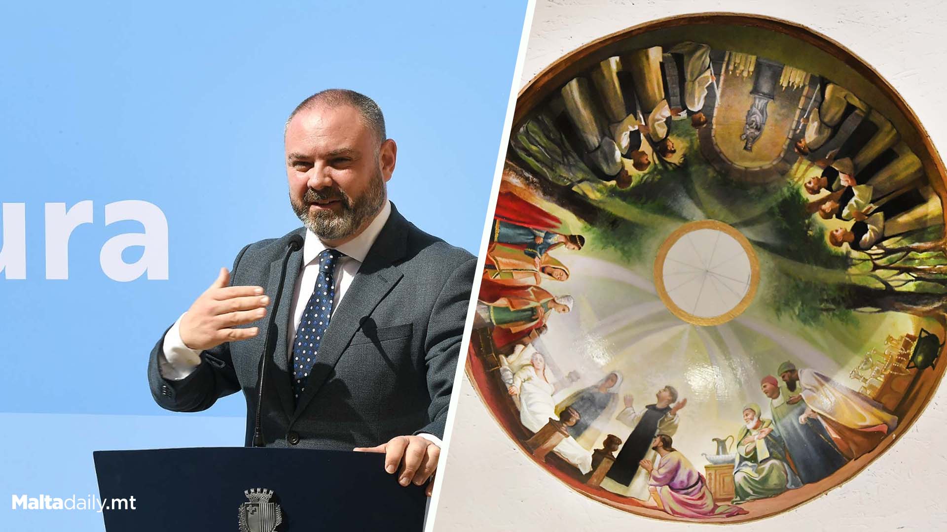Progress Continues On Artistic Project In Church Of Ħal Kirkop
