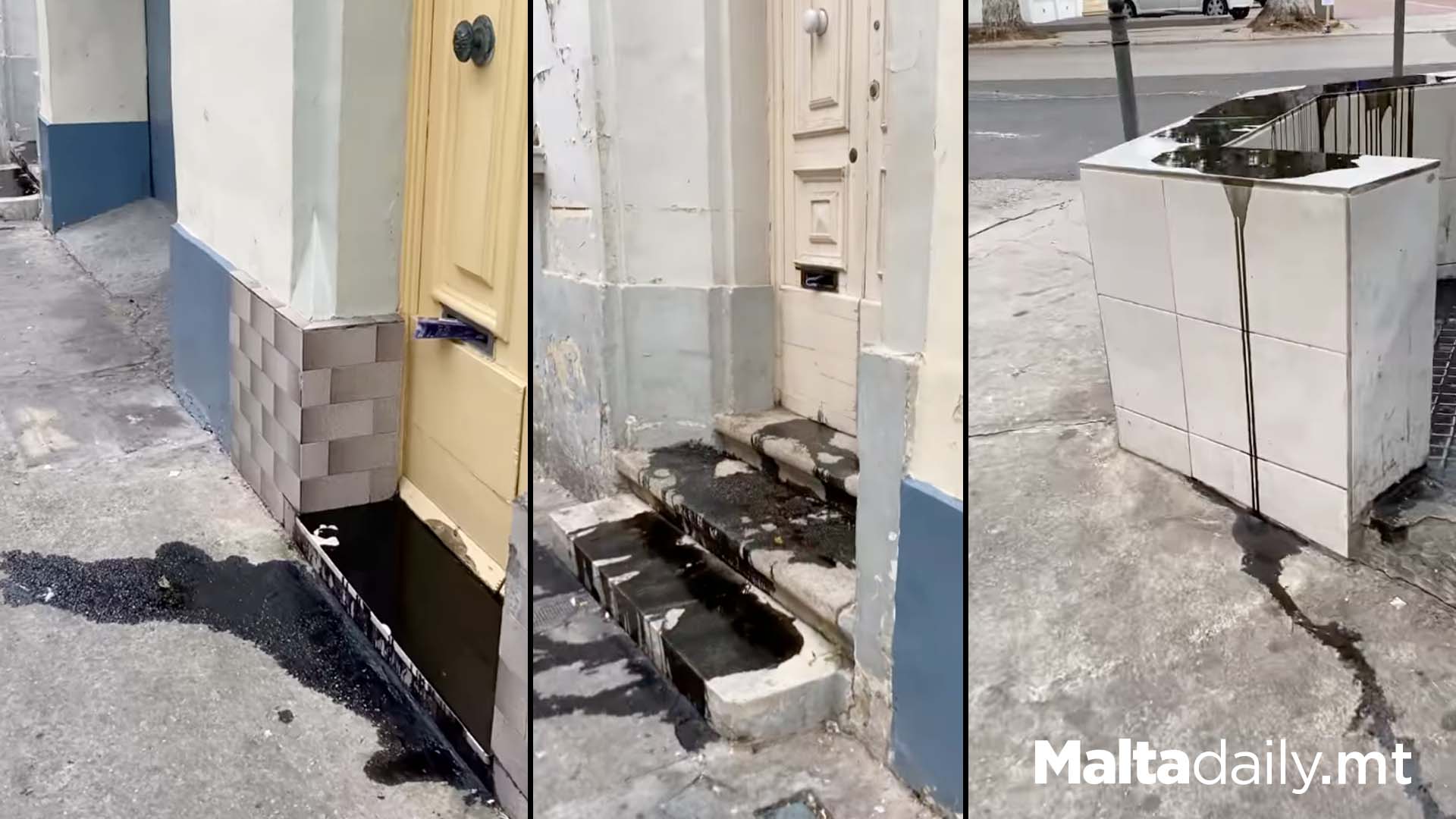 Burnt Oil Oozing Out Of Marsa Buildings Raises Alarm