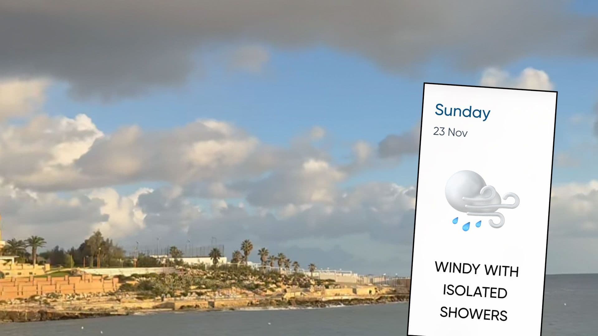 Windy Day Ahead With Isolated Showers Expected
