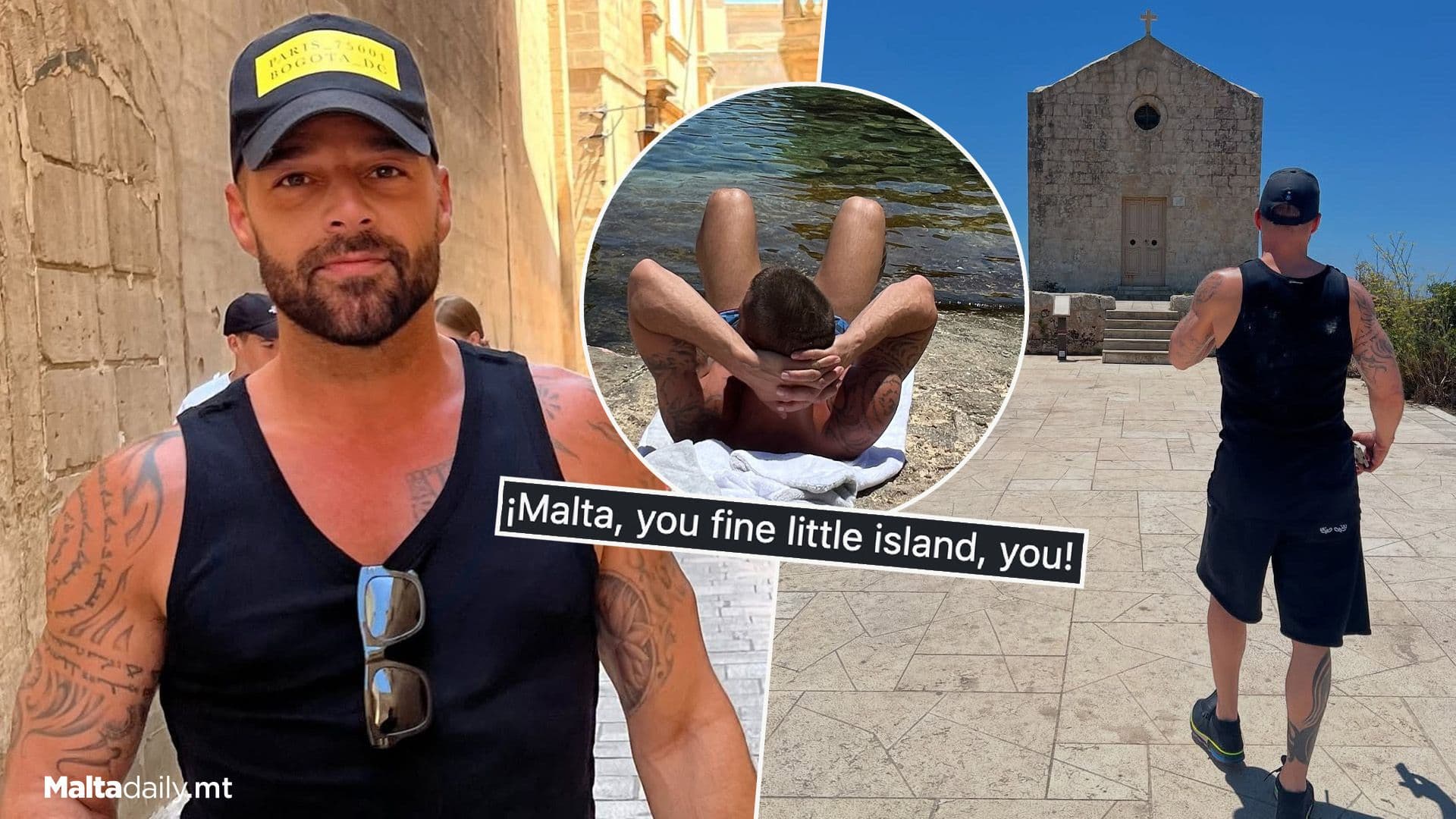 Singer Ricky Martin Shares Malta Stay Photo Dump