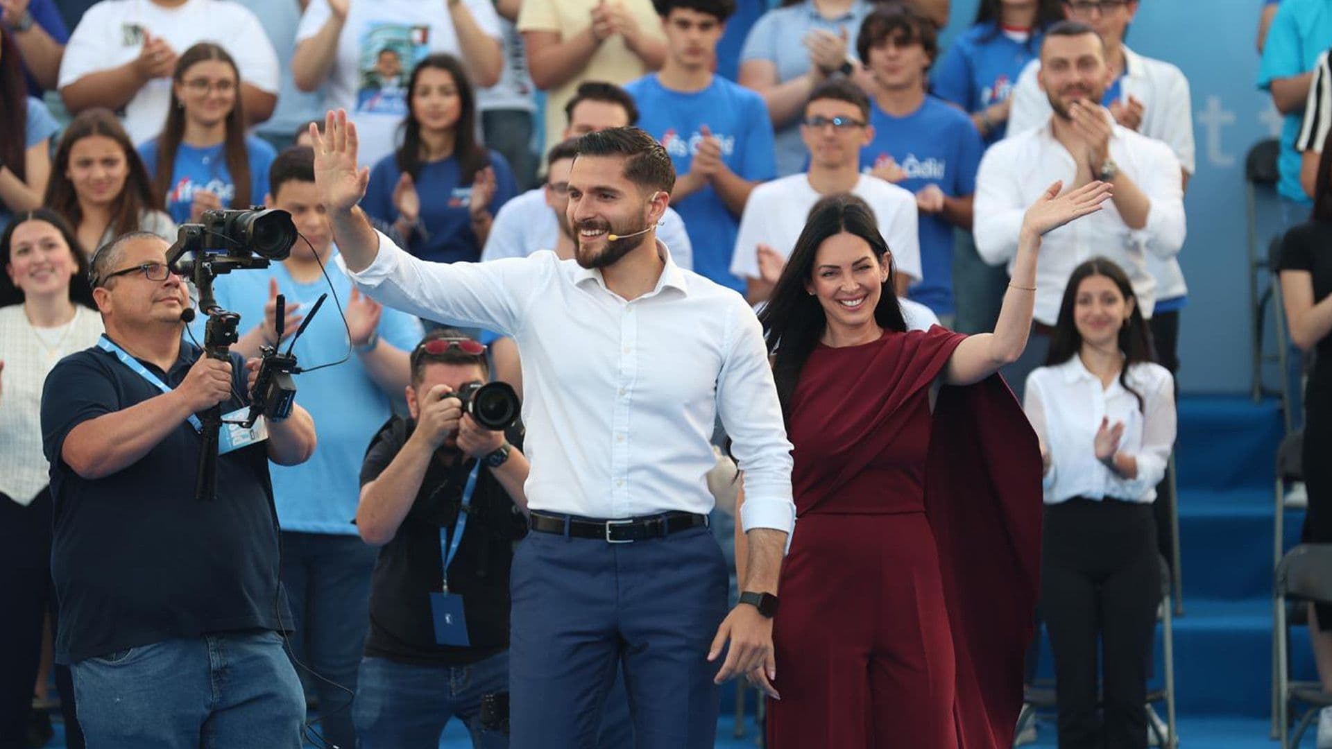 Nationalist Party Leader Alex Borg Addresses Crowds In Siġġiewi