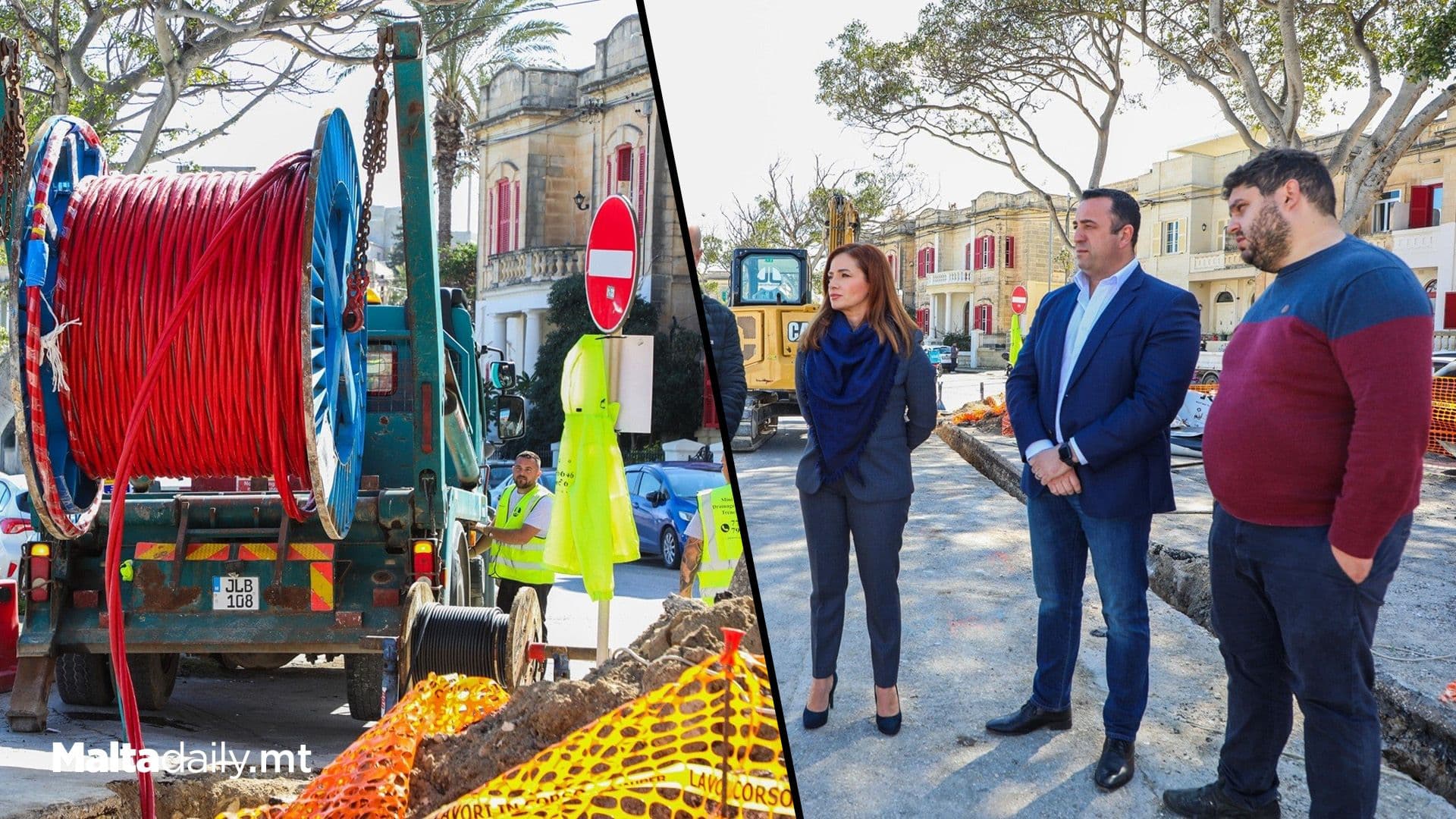 2KM Of New Underground Cables In Ta’ Xbiex