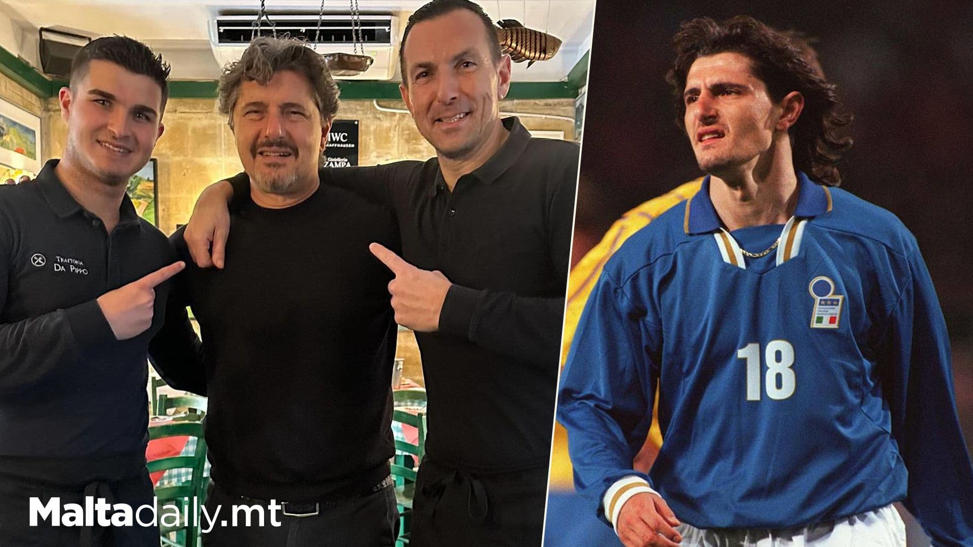 Juventus Legend Michele Padovano Dines At Trattoria Da Pippo