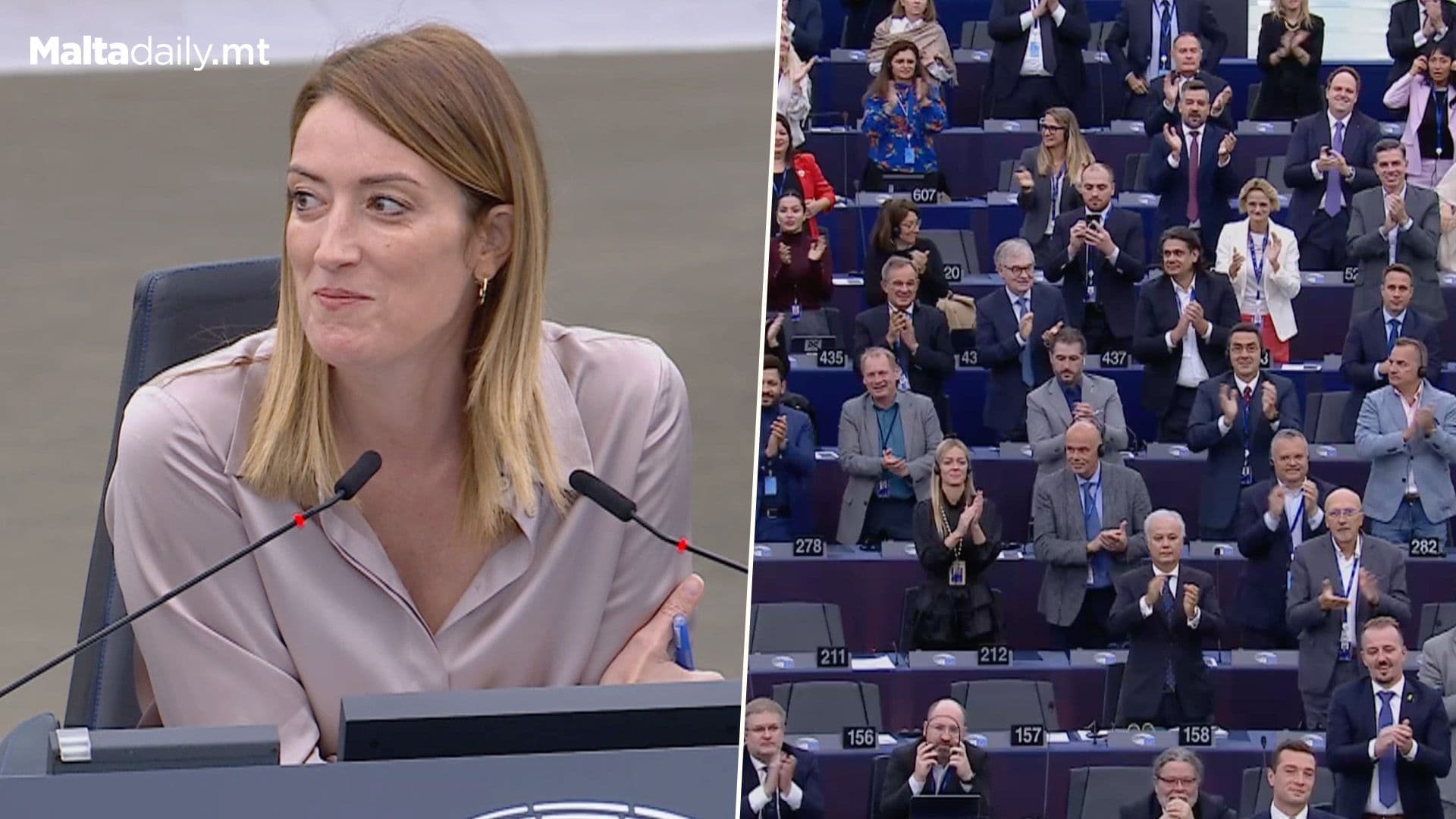 ‘This Is Not Eurovision’: Metsola On Chanting Of Bella Ciao