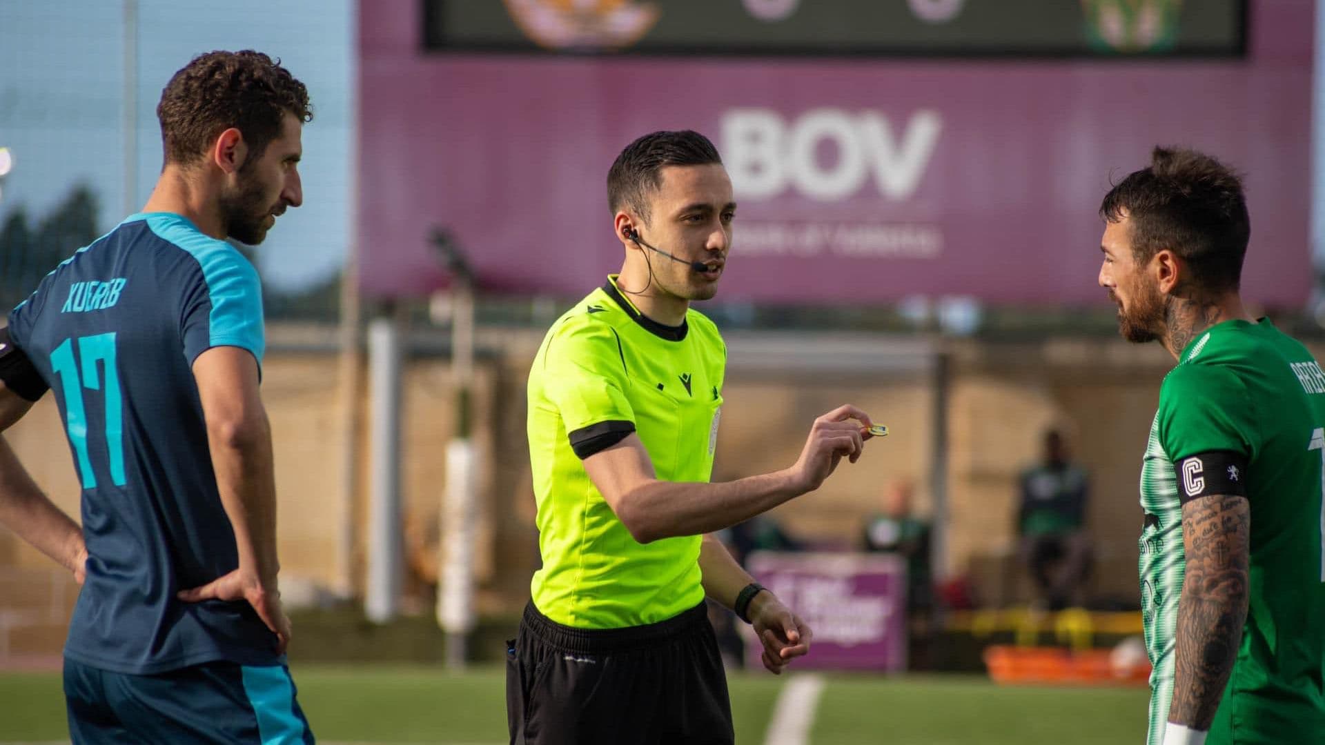 Ezekiel Barbara Officiates 40th Malta Premier Match