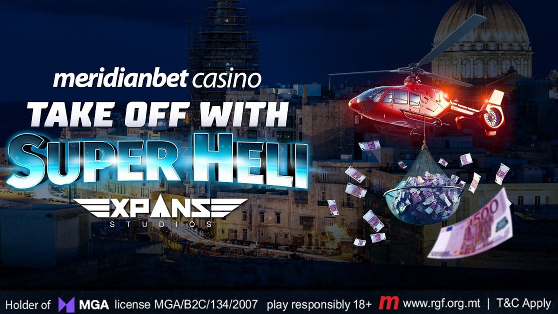 It’s Raining Free Bets At Meridianbet With “Super Heli”!