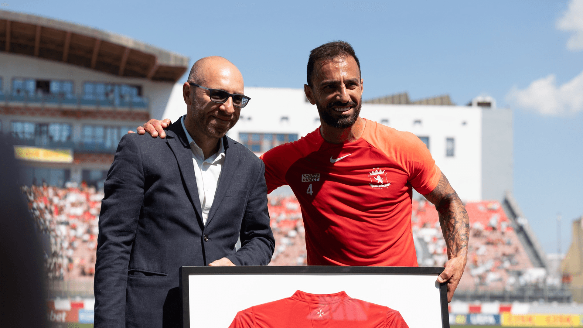 Malta Football Association Presents Steve Borg With Token Of Appreciation