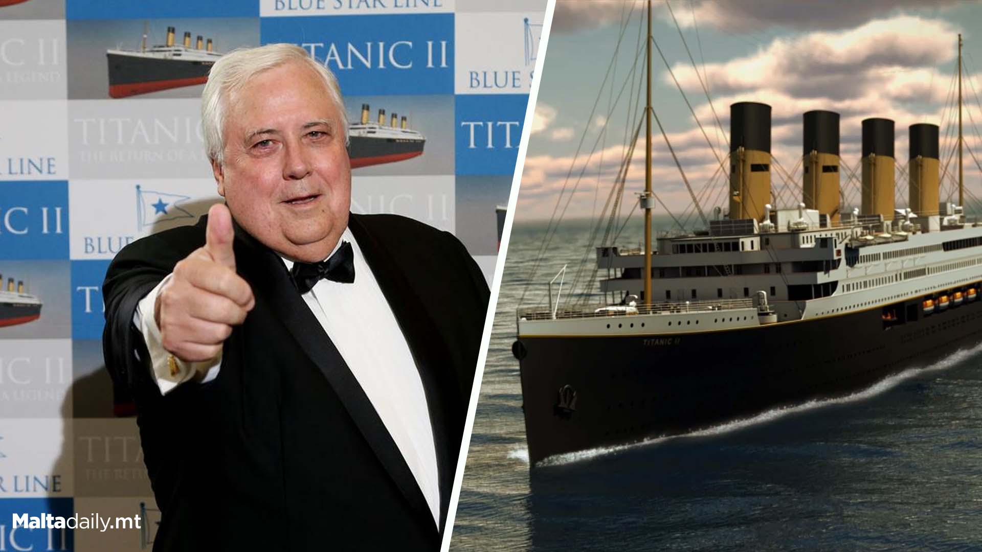 Billionaire reveals plans to build replica of Titanic