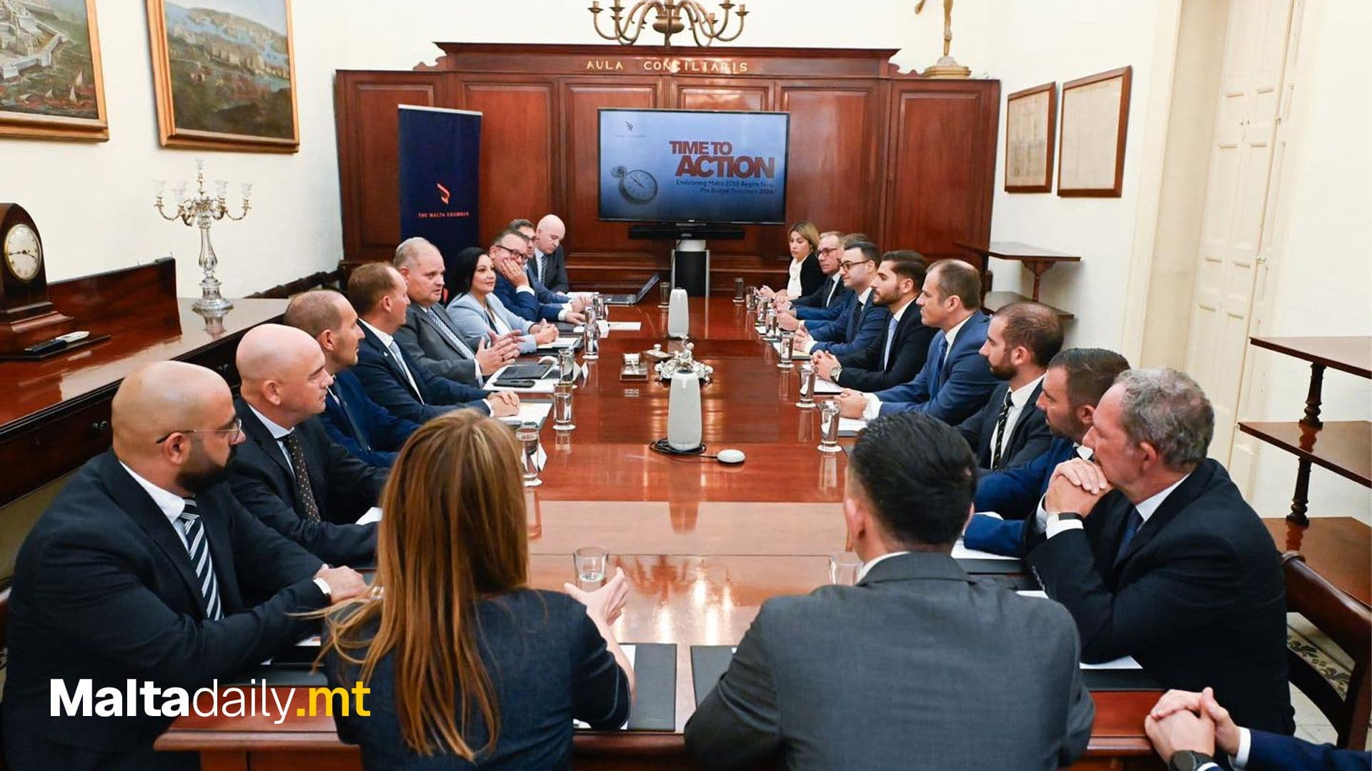 Alex Borg Meets Malta Chamber To Discuss Budget 2026 Proposals