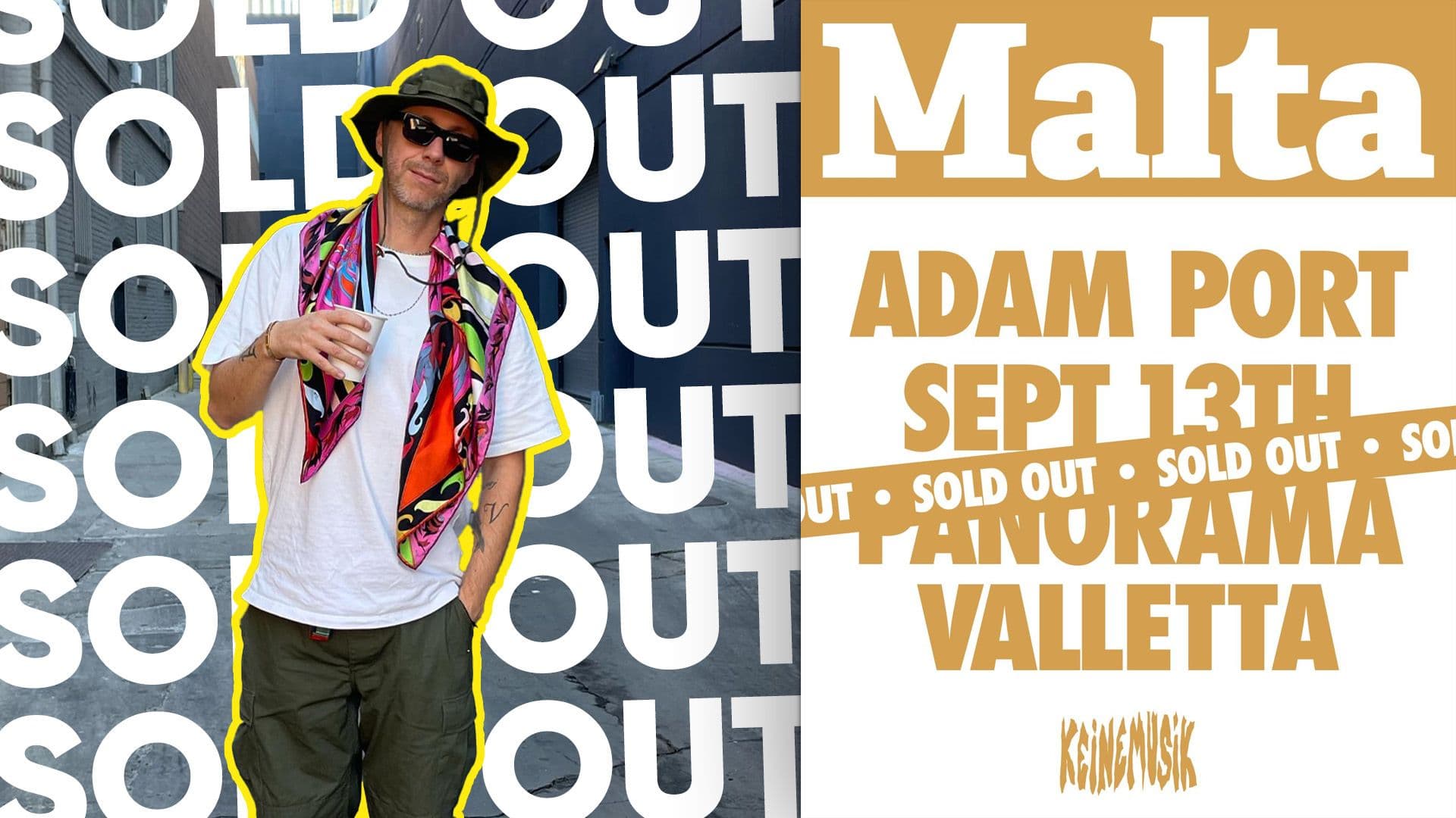 SEPTEMBER CALLING: Adam Port’s Malta Gig Sells Out