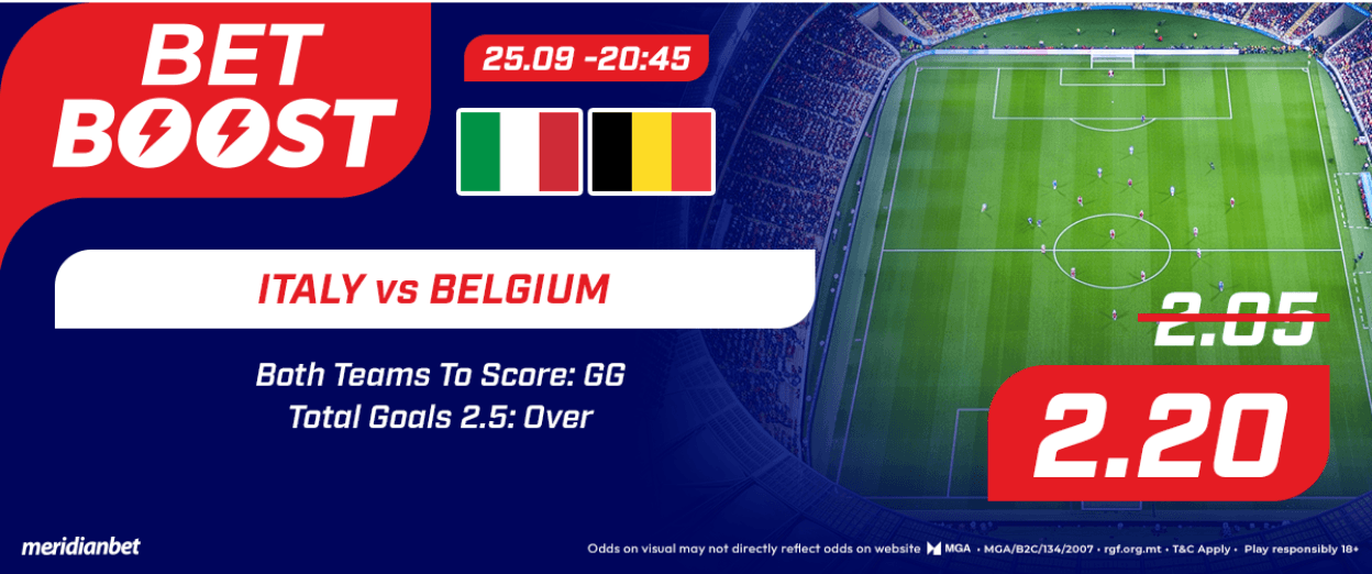 Meridianbet Match Focus: Italy Vs Belgium Preview, Team News And Bet Boost