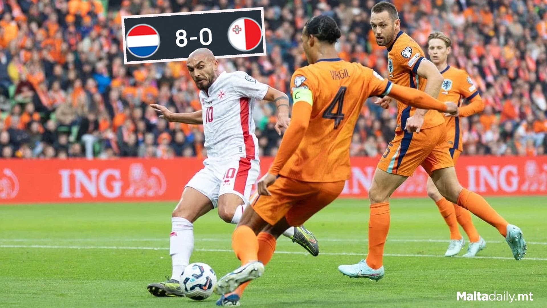 8-0 Loss For Malta Against The Netherlands