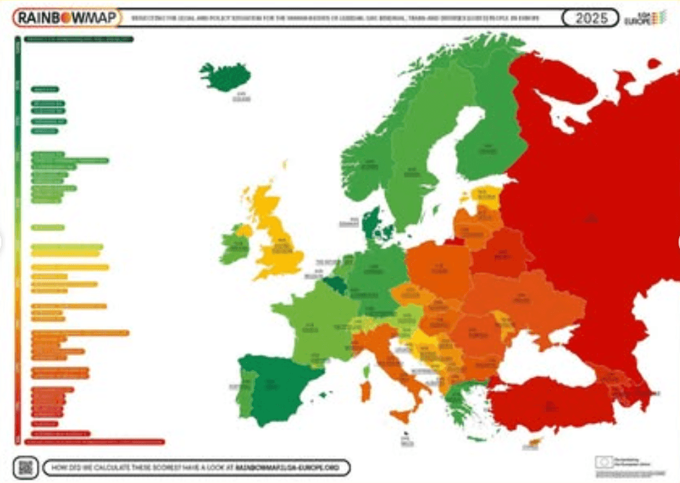 Malta Has Been Confirmed As The European Leader In LGBTIQ+ Rights In A Historic 10th Consecutive Year