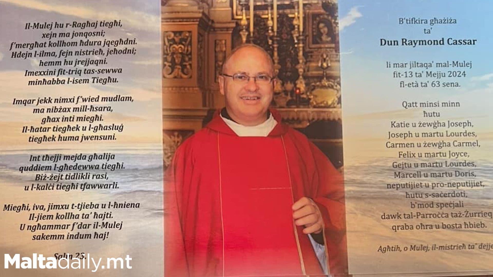 Remembering Dun Raymond Cassar: A Community’s Farewell