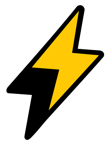 Lightning sticker