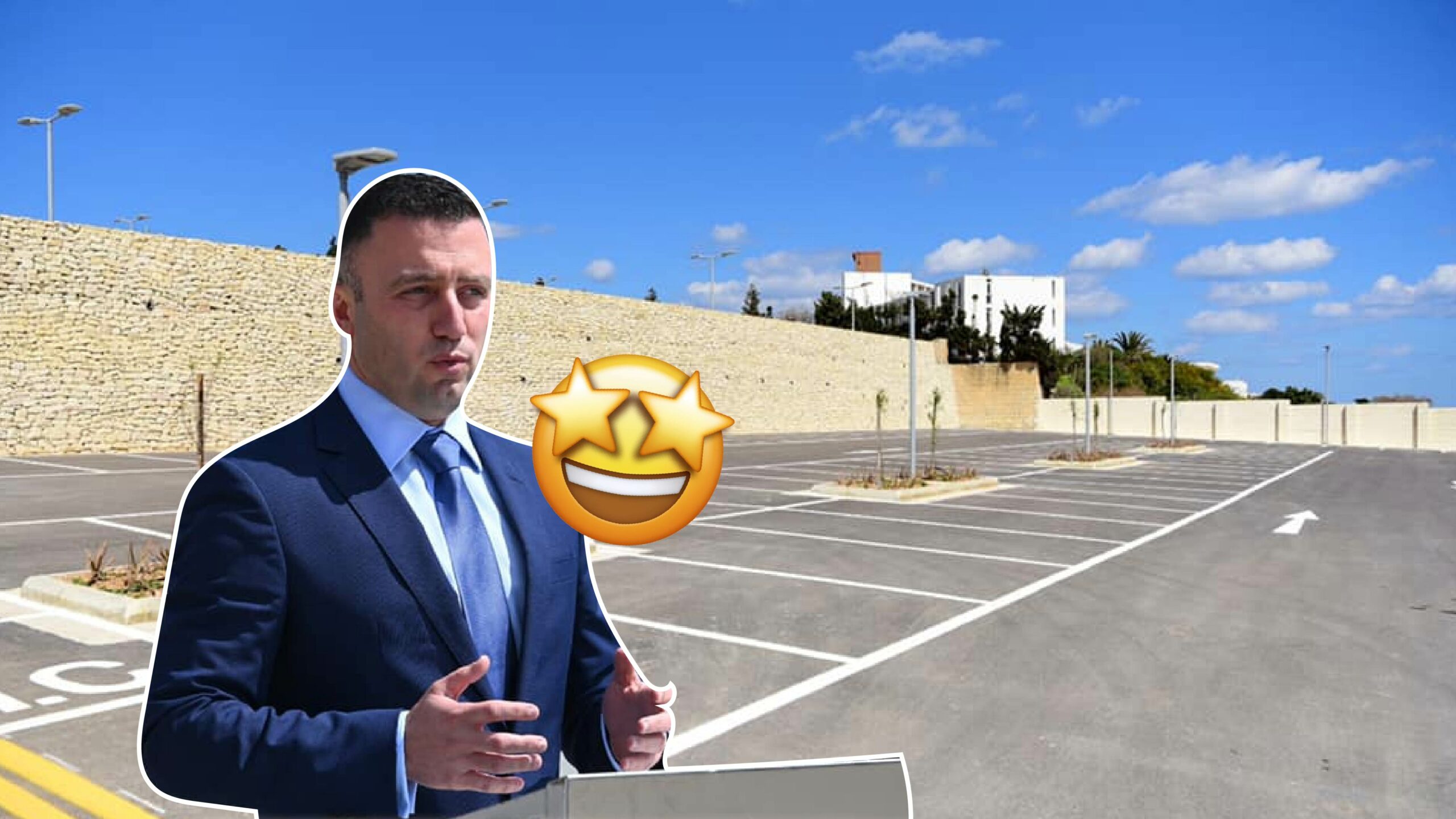 Tourism Minister Clayton Bartolo welcomes brand new Għadira car park