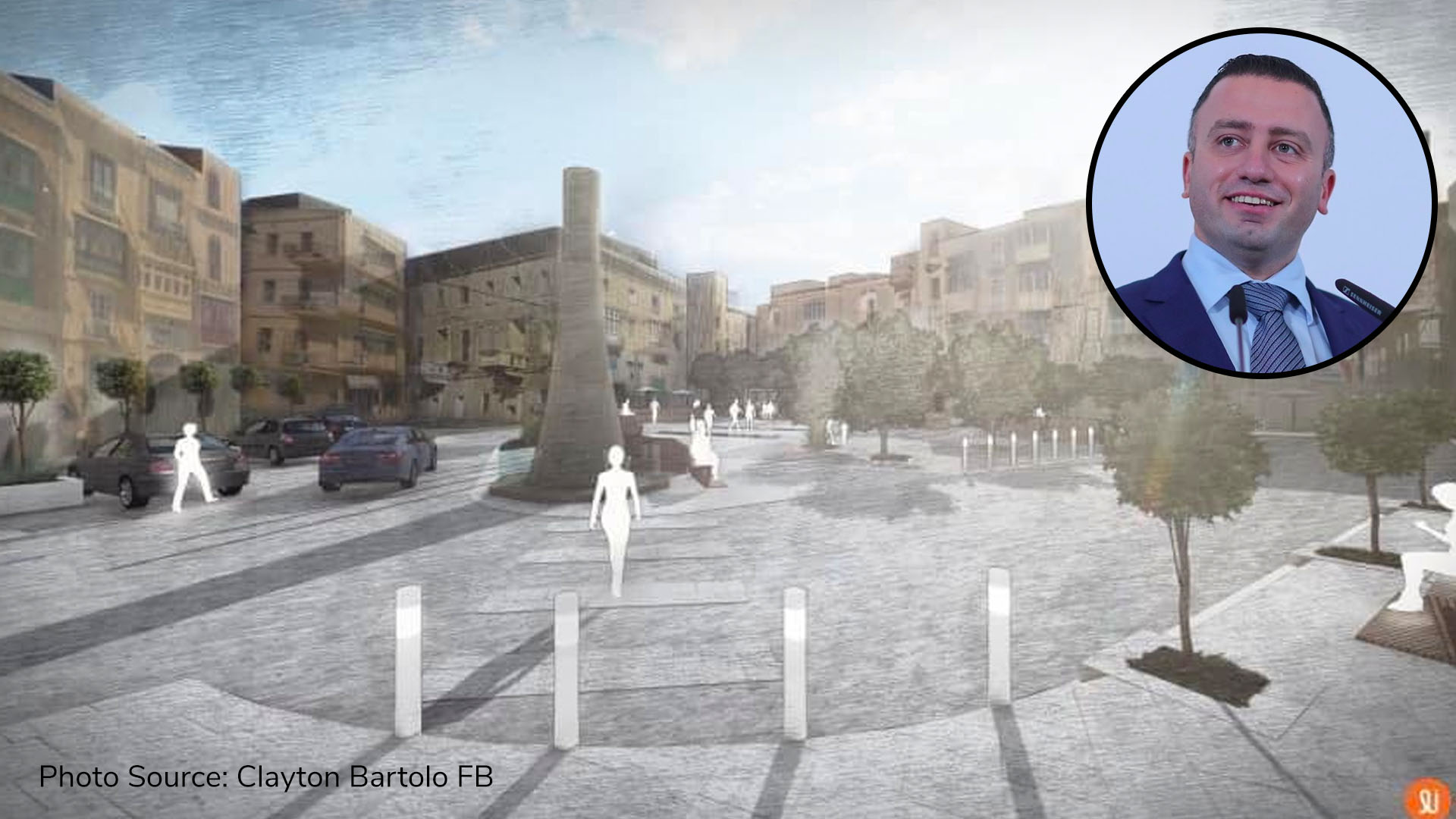 Birgu square’s future vision unveiled by Minister Clayton Bartolo