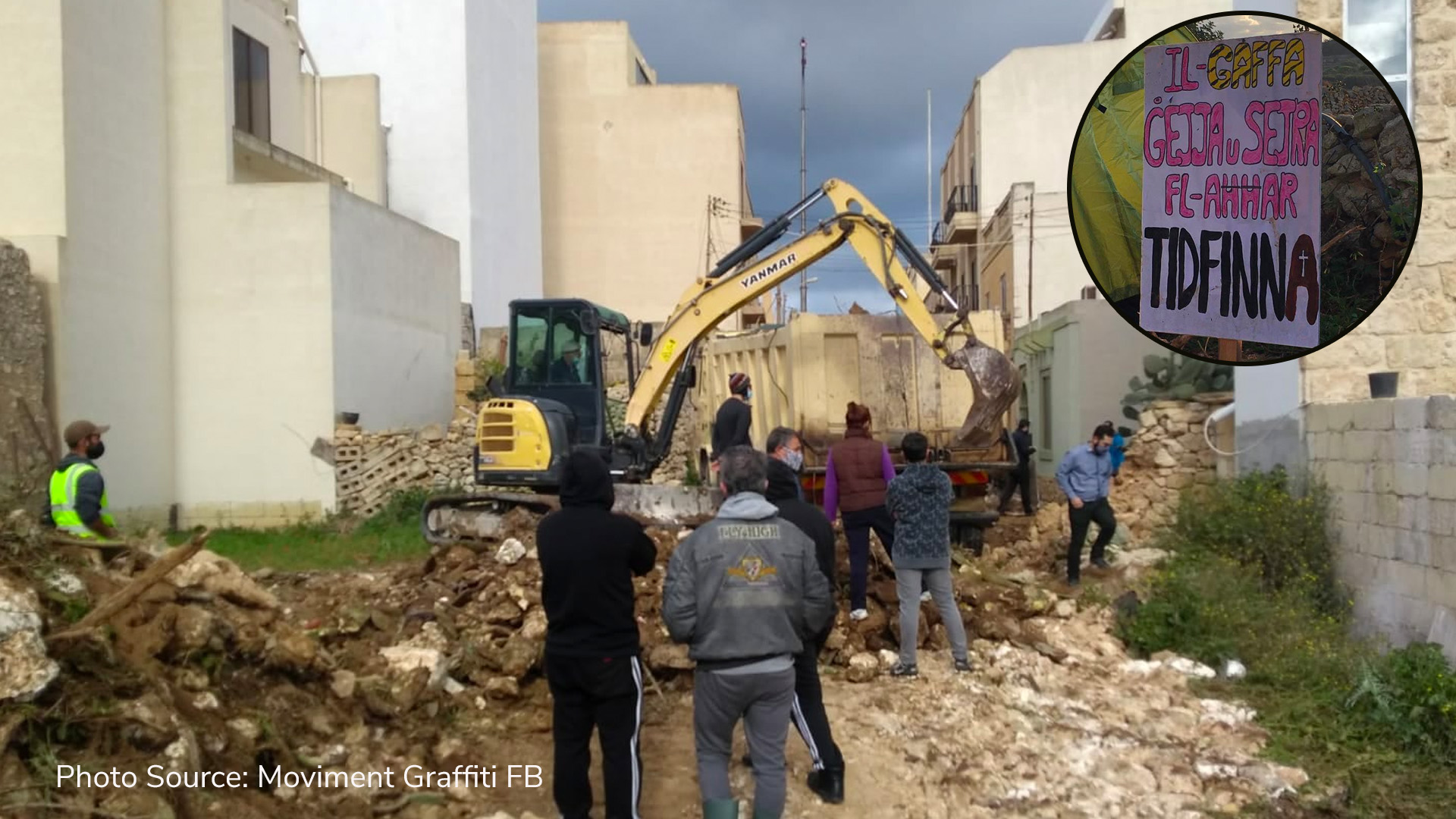 Machinery dismantled from Dingli after 2 day tense protest