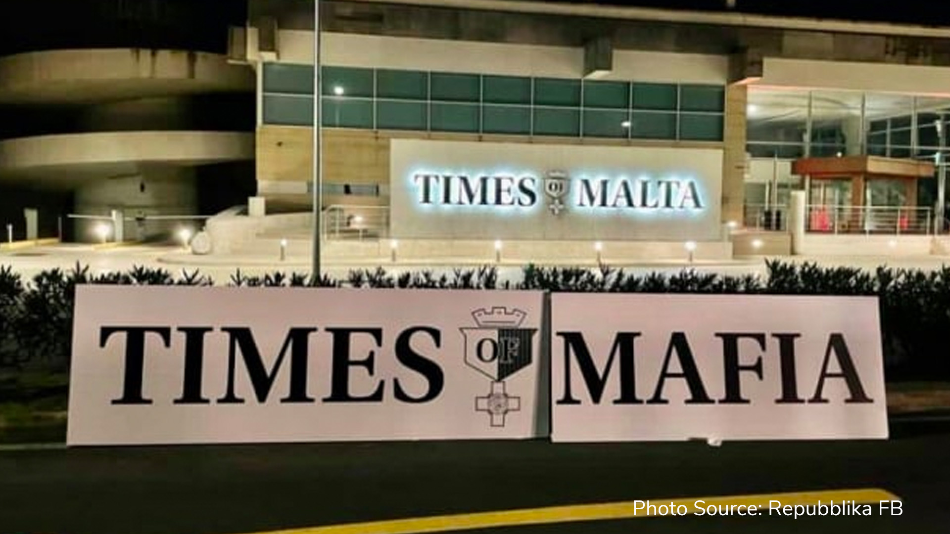 Repubblika state times of mafia banner was not their doing