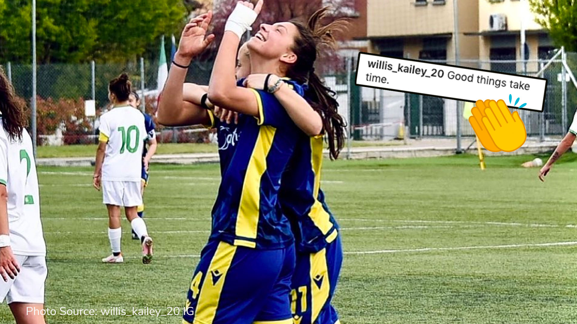 Kailey Willis scores her first Hellas Verona goal