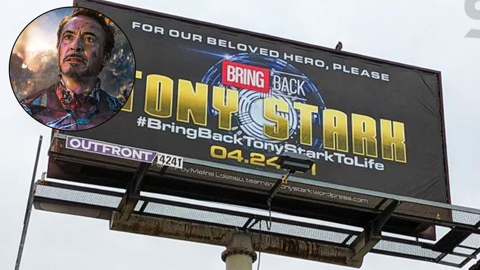 ‘Bring Back Tony Stark’ billboard appears in Los Angeles