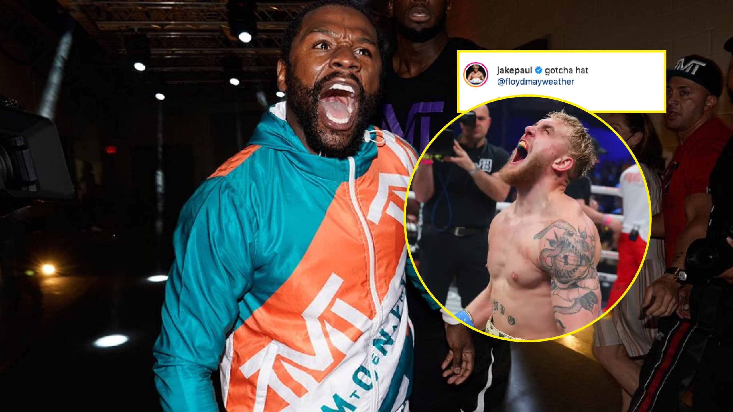 Floyd Mayweather calls out Jake Paul after scuffle during press conference