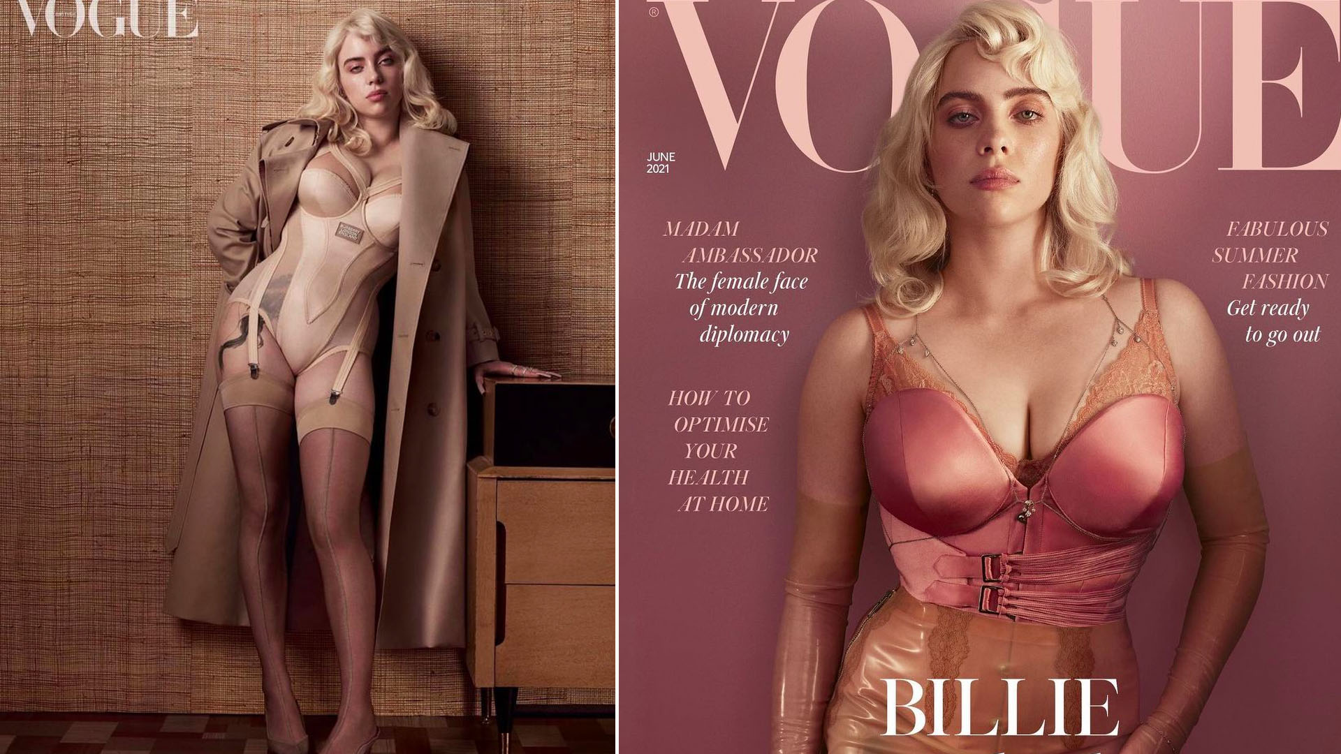 Fans are loving Billie Eilish’s new stunning Lingerie cover shoot