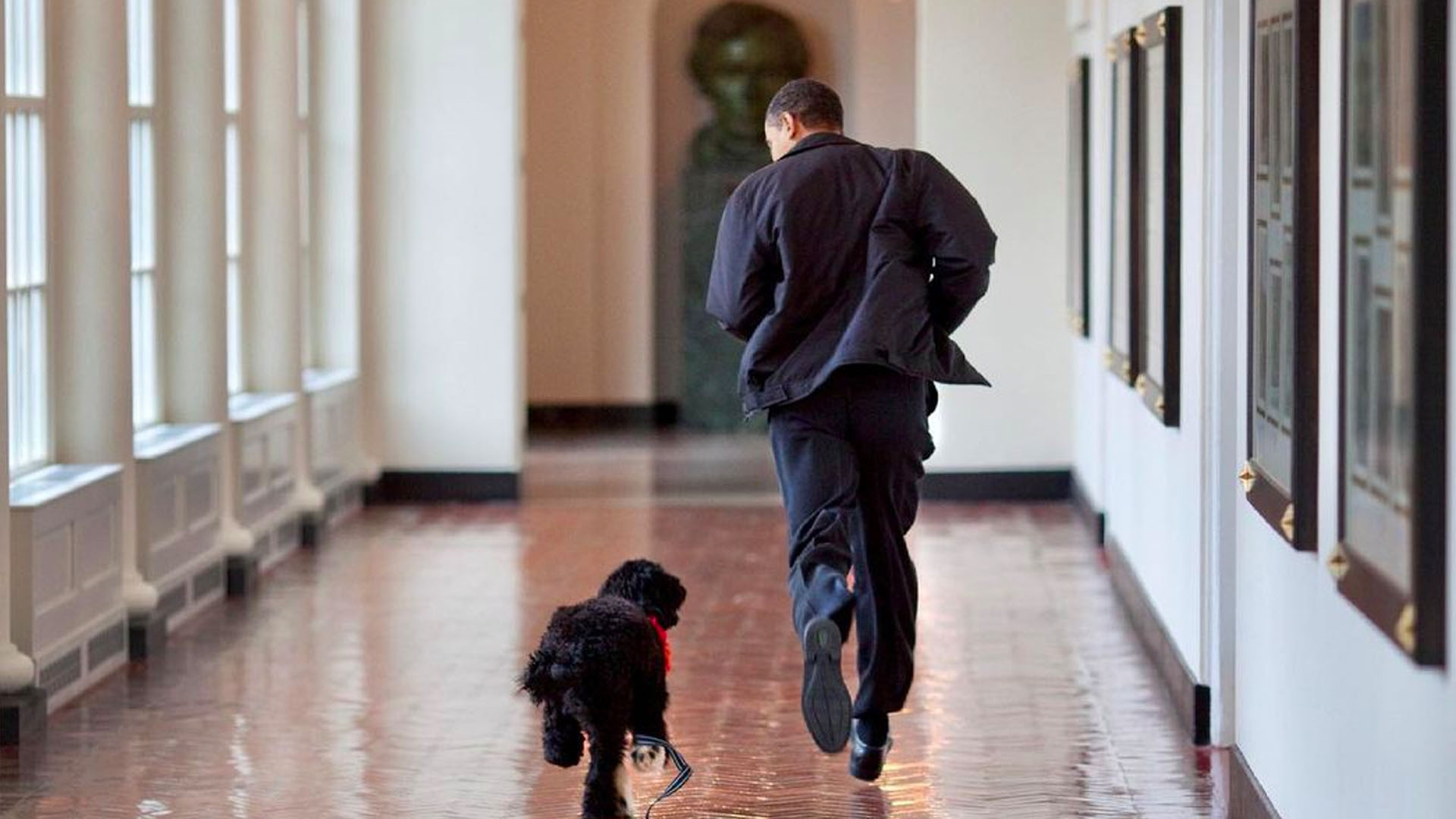 Obama bids farewell to family dog